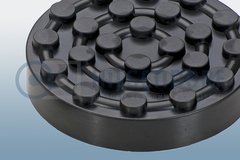 Moulded rubber parts (mounting plate for lifting platform)