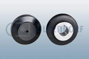 Rubber-to-metal-friction-wheels