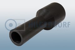 Exhaust adapter, moulded (black coloured)