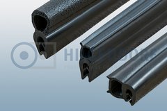 Sealing profile, EPDM/EPDM sponge rubber, without wire carrier