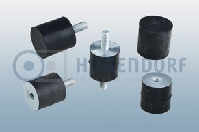 Rubber-to-metal-bonded-buffers
