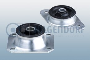 Rubber-to-metal-conical mounts